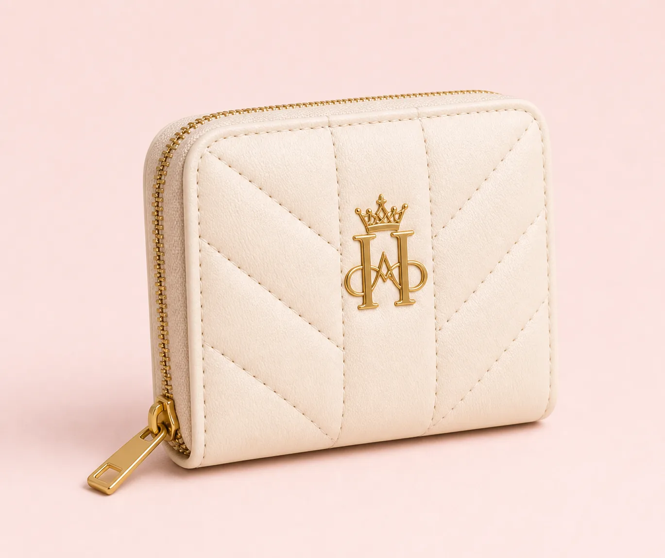 Ivory Zip Wallet