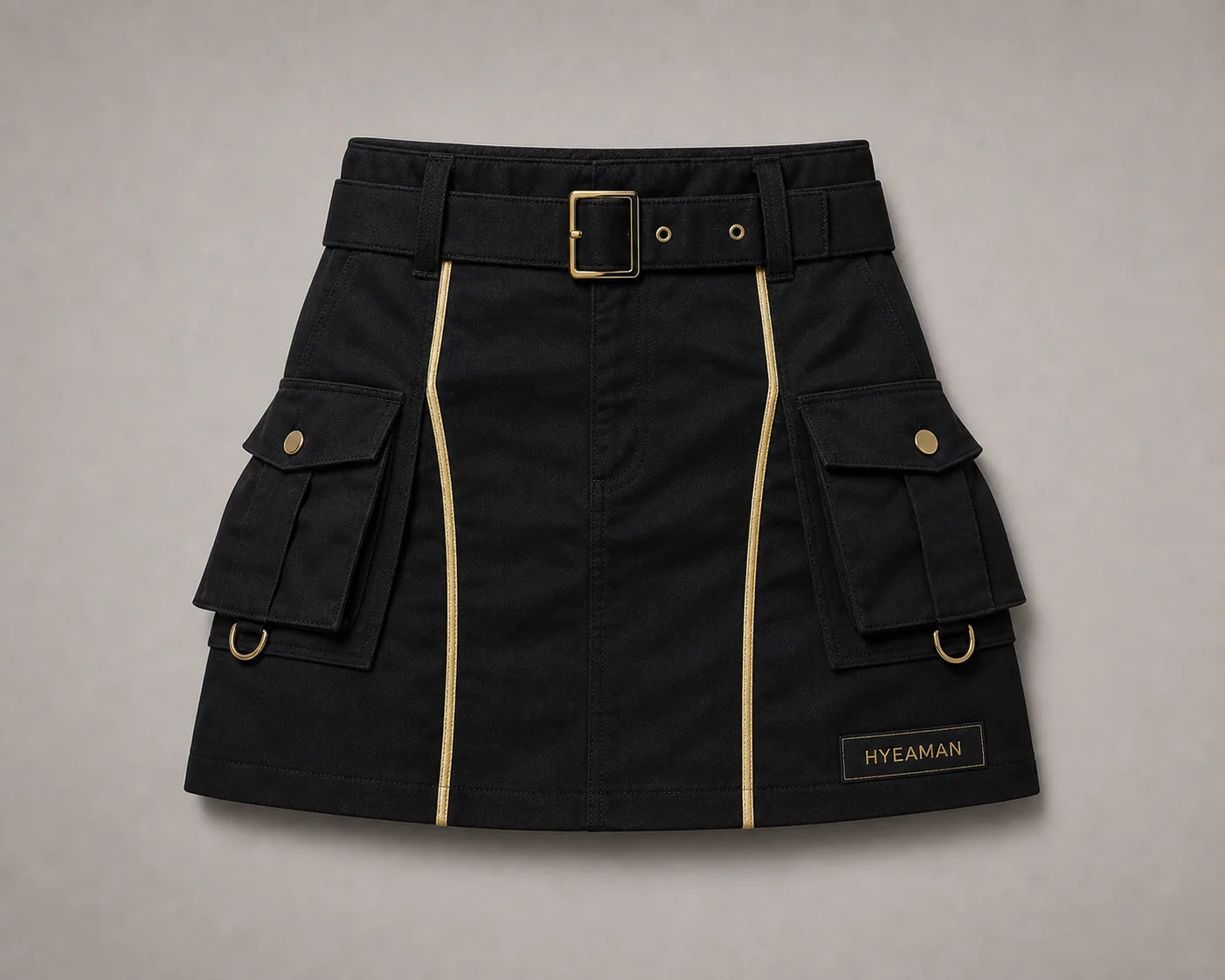 Black Label Utility Mini Skirt