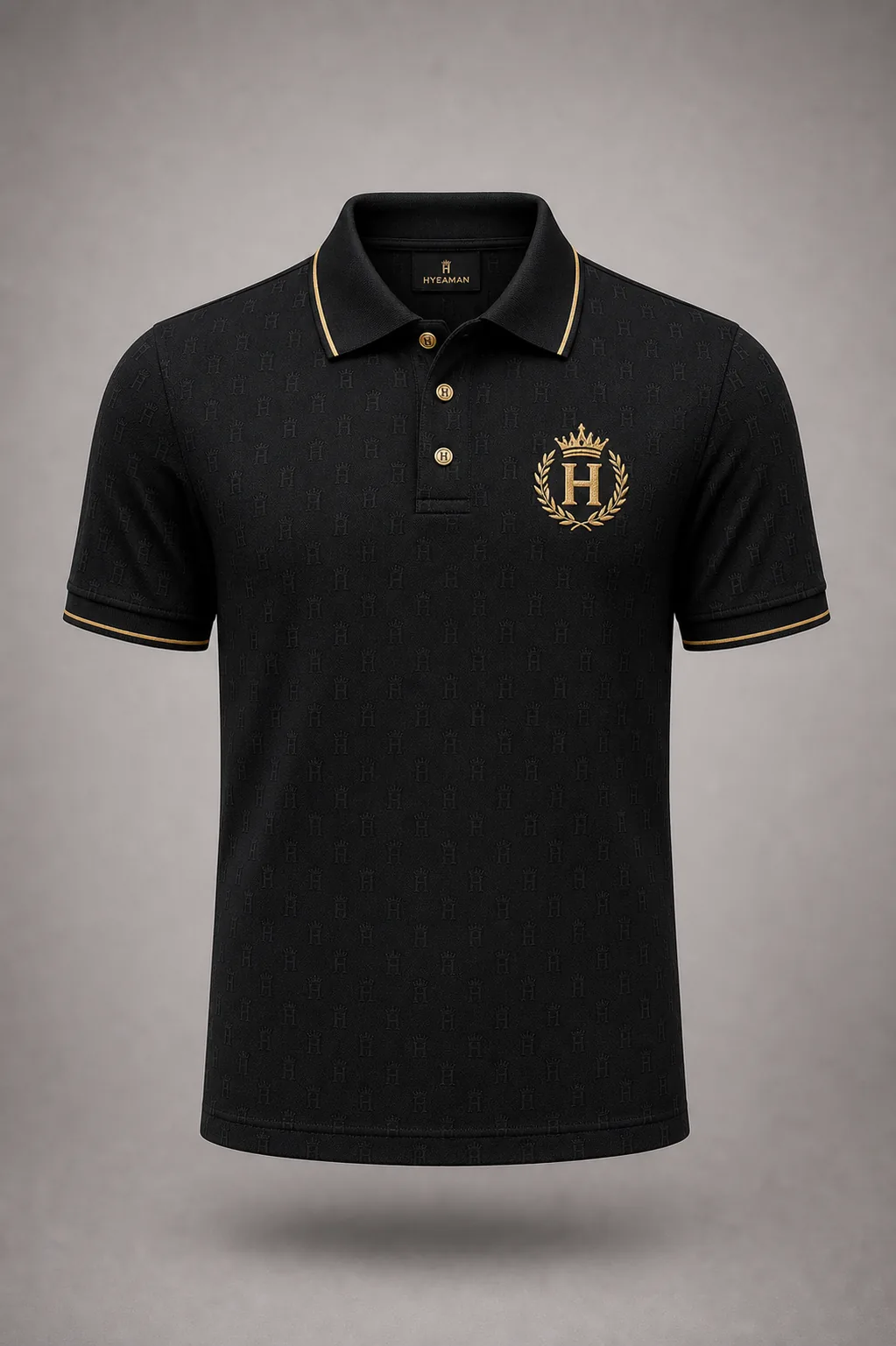 Elite Tailored Black Polo