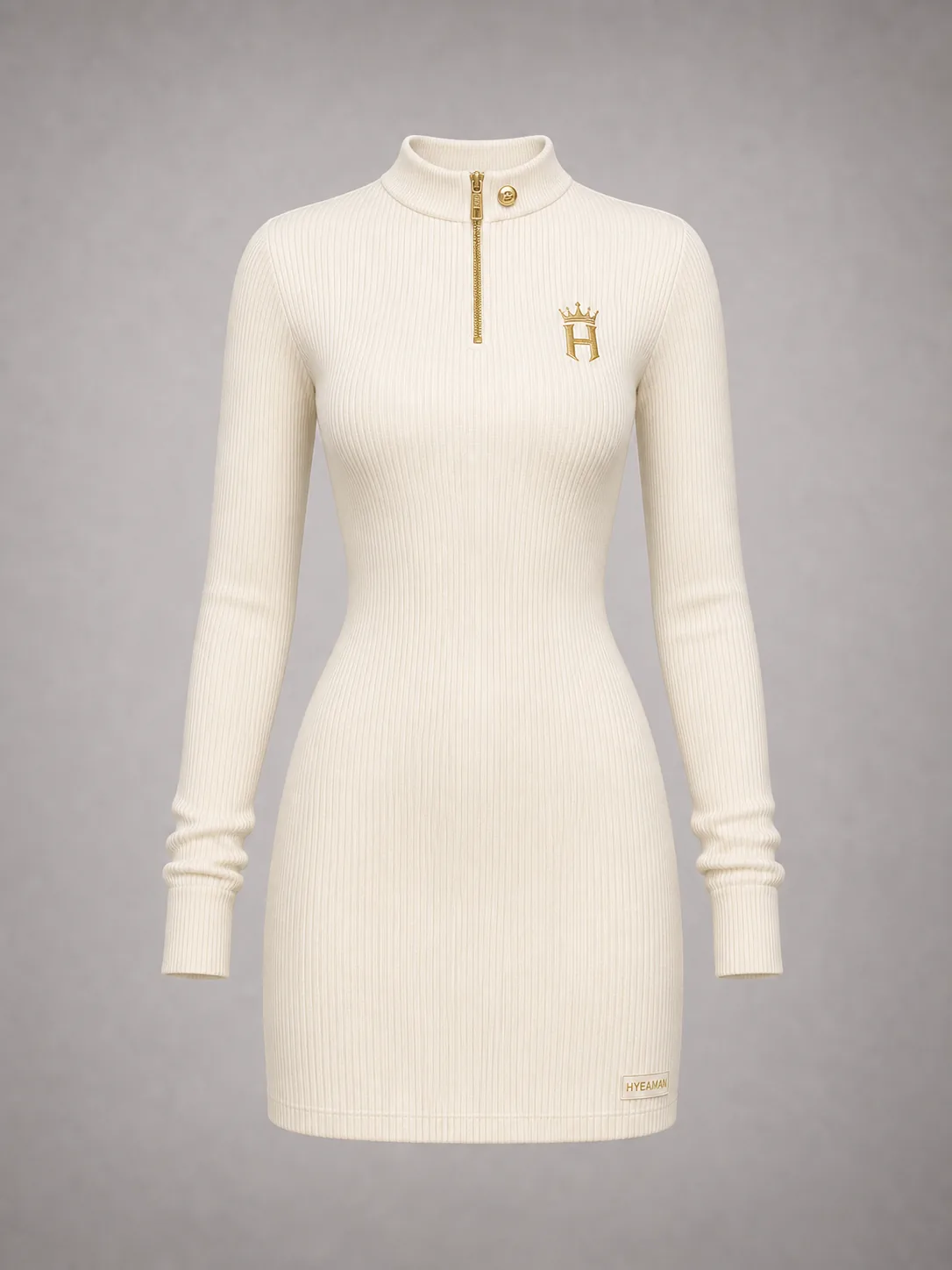 Ladies Ivory Knit Dress