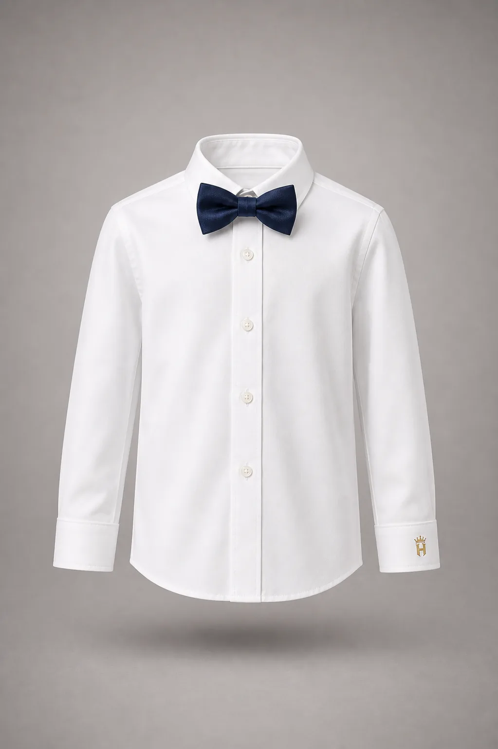 Prince White Shirt and Navy Bow Tie