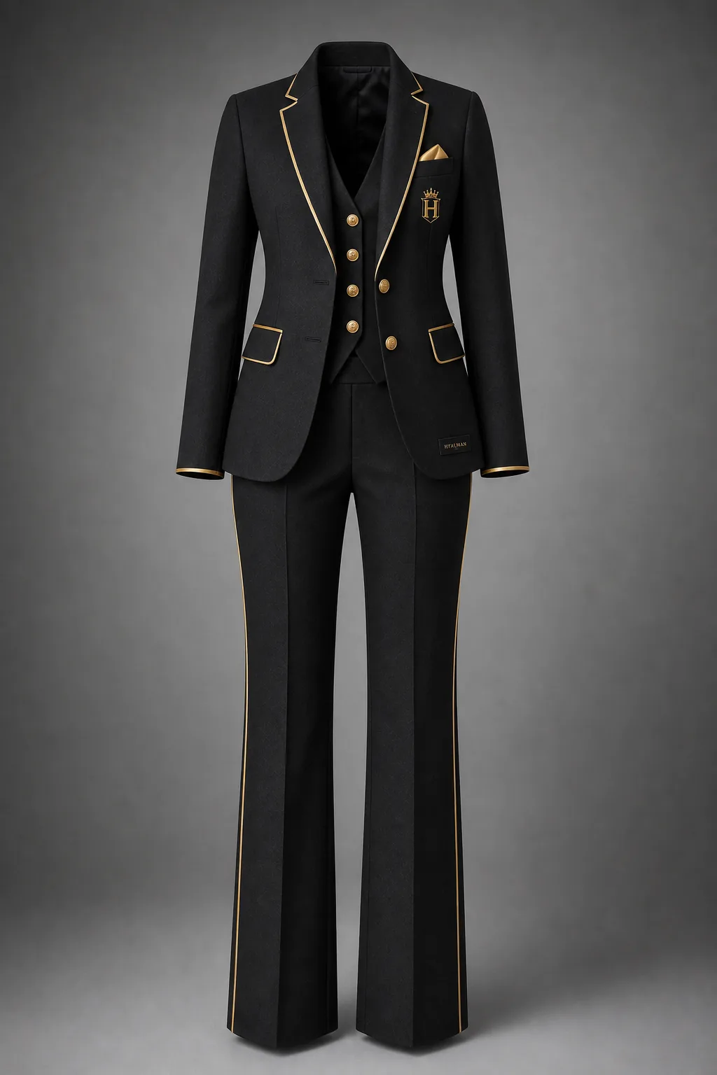 Ladies Noir Gold Signature Suit