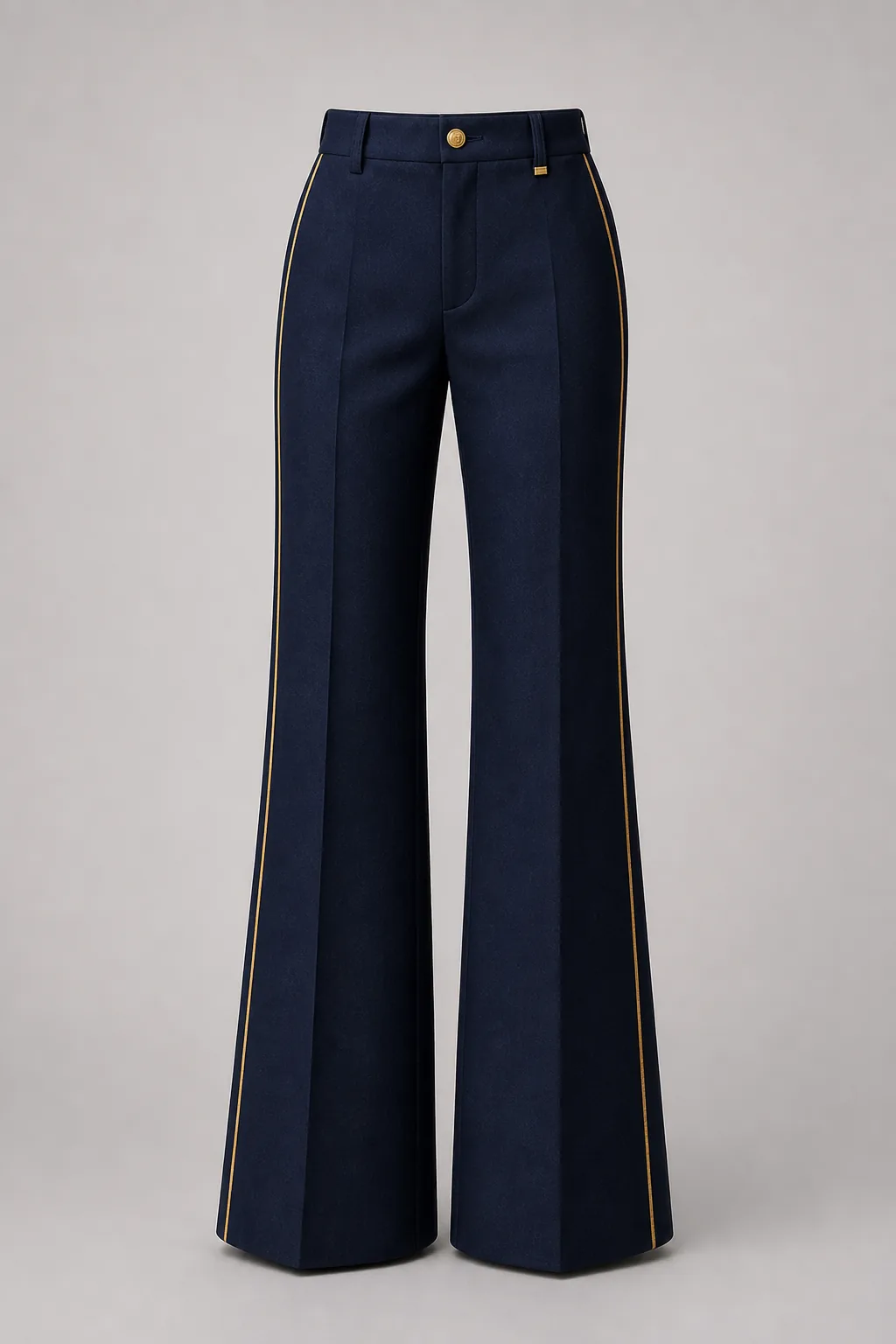 Ladies navy gold signature suit pants