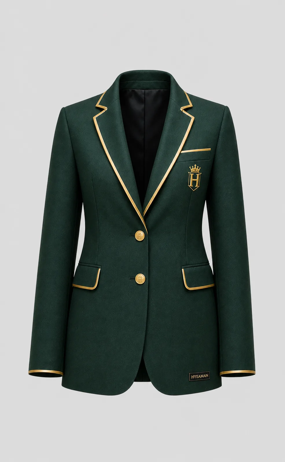 Ladies forest green signature suit blazer