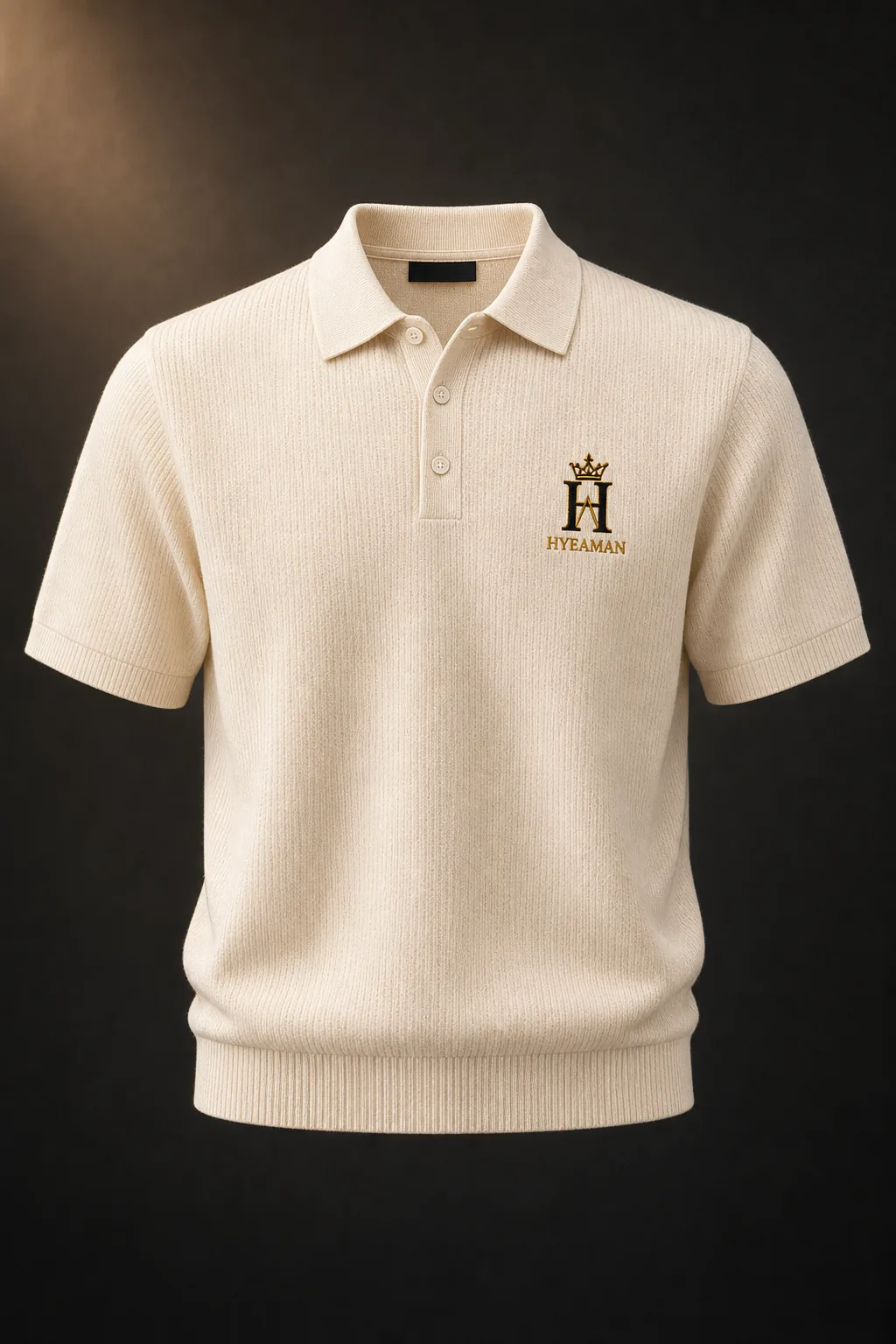 Ivory Knit Polo