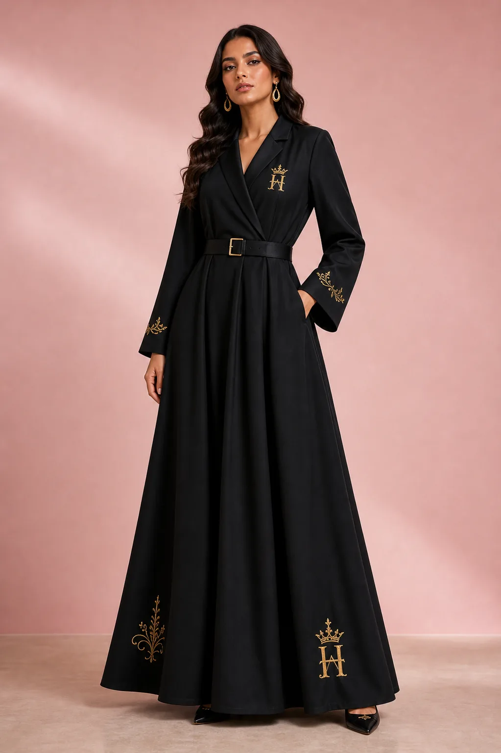 Noir Dynasty Maxi Dress