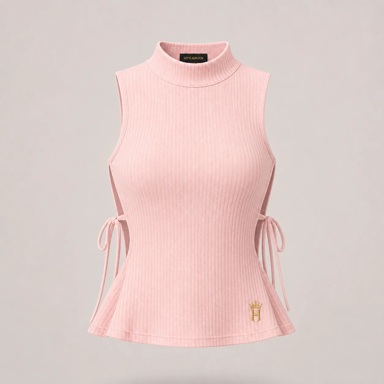 Ladies Rib Side Tie Top