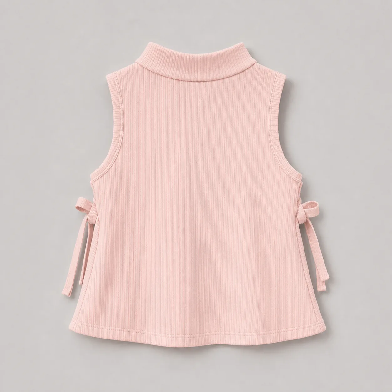 Princess blush rib side-tie top back view