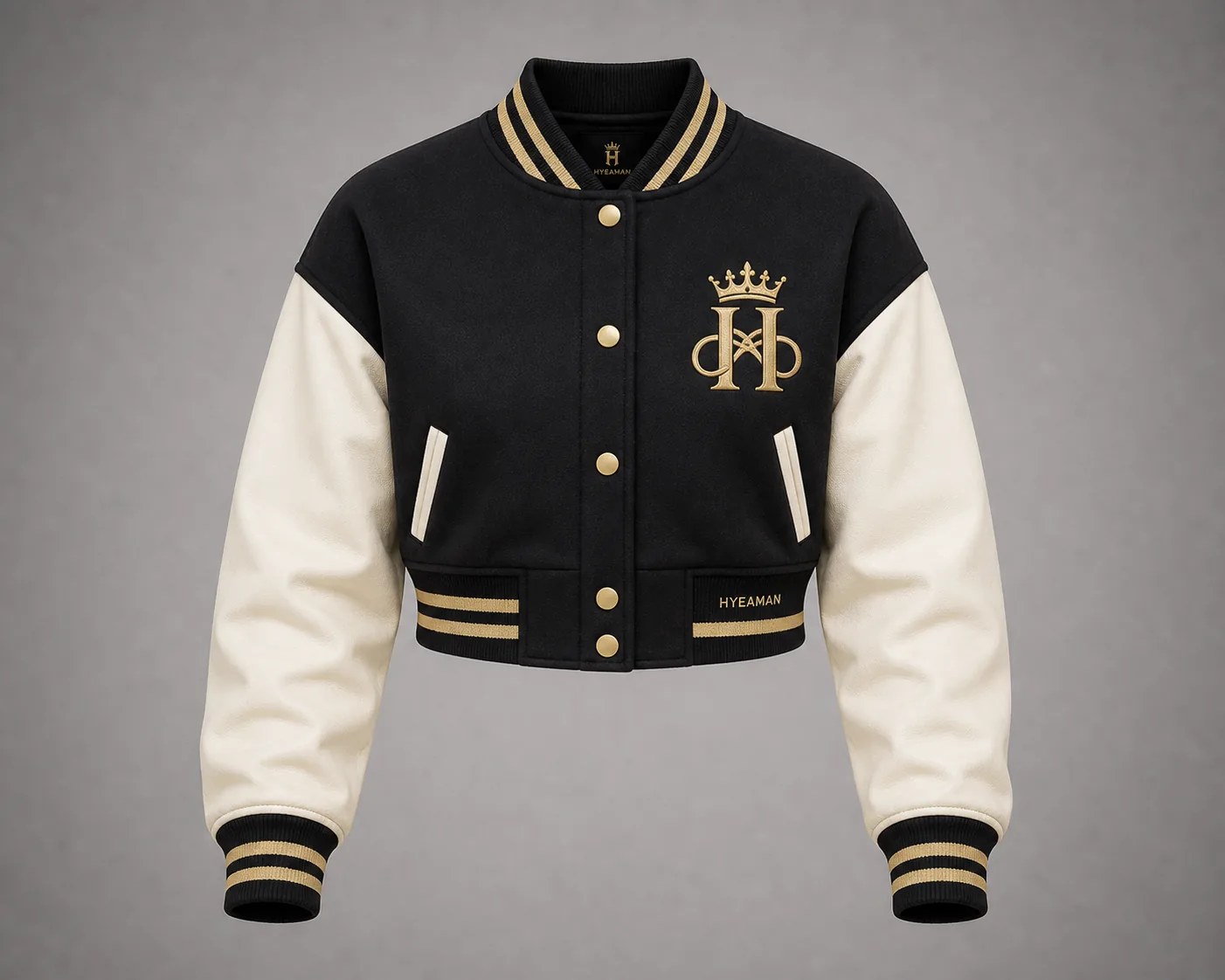 Ladies Signature Cropped Varsity Jacket