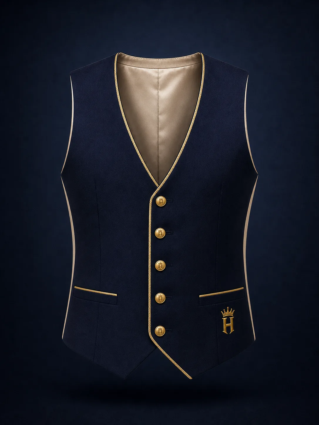Signature Navy Waistcoat Vest