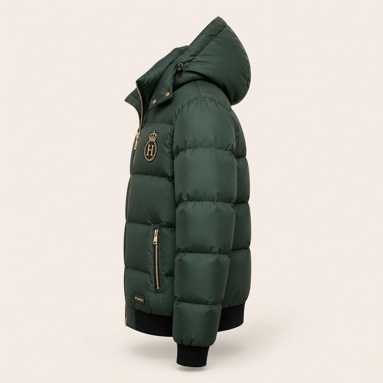 Men Forest Crown Puffer Jacket side view