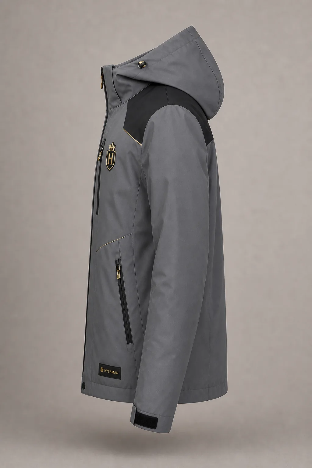 Unisex Silver Storm Shell Jacket side view