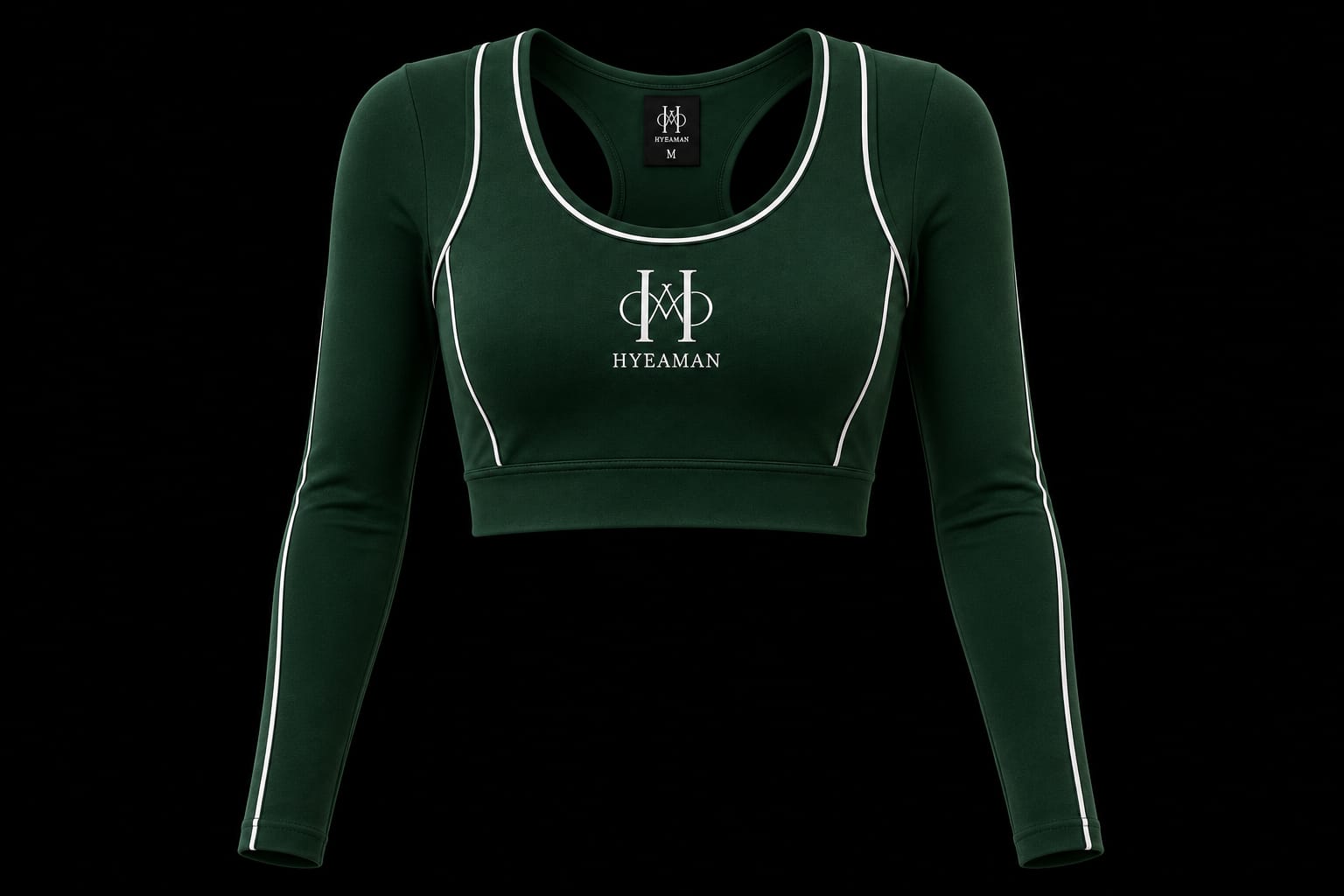 Active Forest Long Sleeve Crop Top