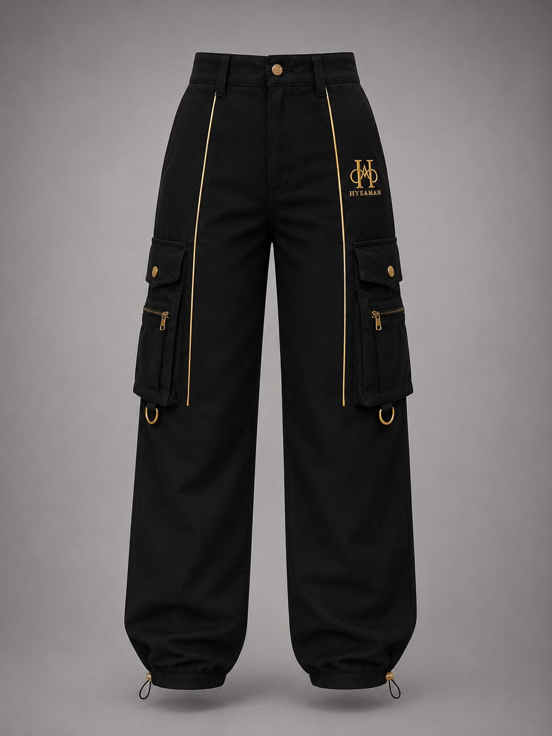 Black Utility Cargo Pants