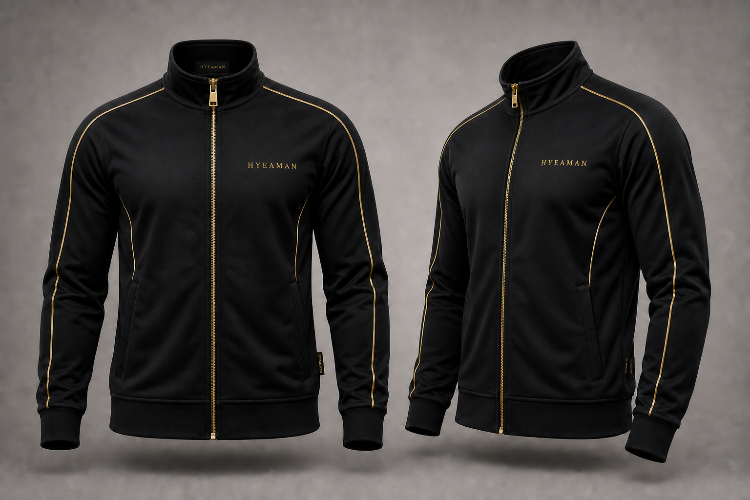 Classic Track Jacket Multi View Wordmark Label Concept