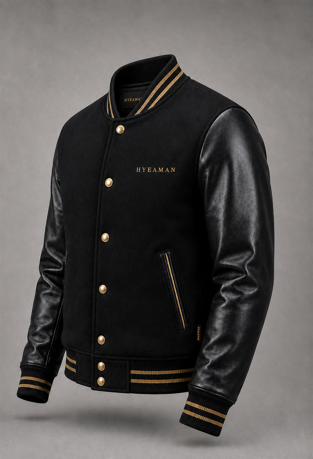 Classic Varsity Bomber Side View Wordmark Label Concept
