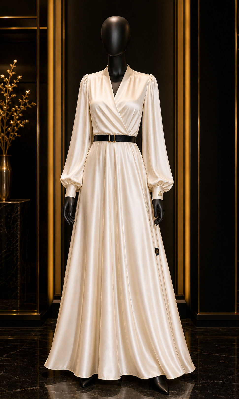 Collection 24 05 Ivory Dress Mannequin Monogram Concept Single