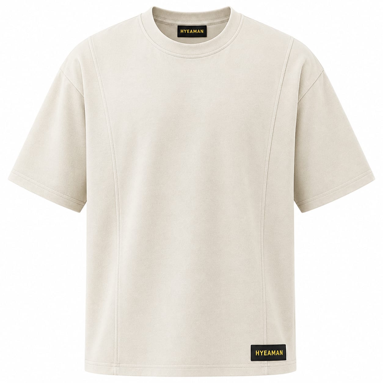 Washed Ivory Oversized Tee