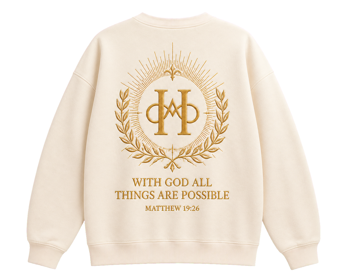 Men God Did It Tee Back