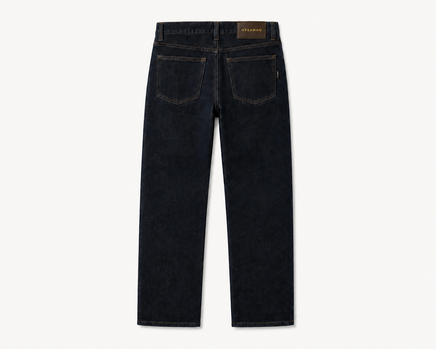 Dark Indigo Straight Jeans Back
