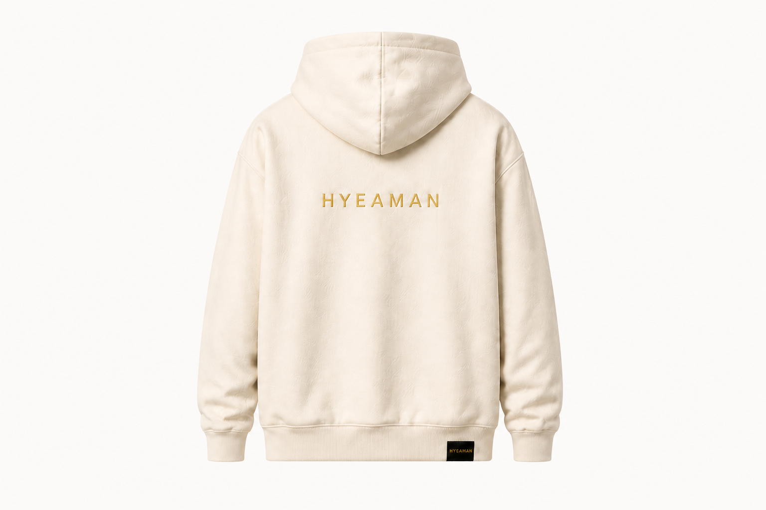 Ivory Pullover Hoodie Back