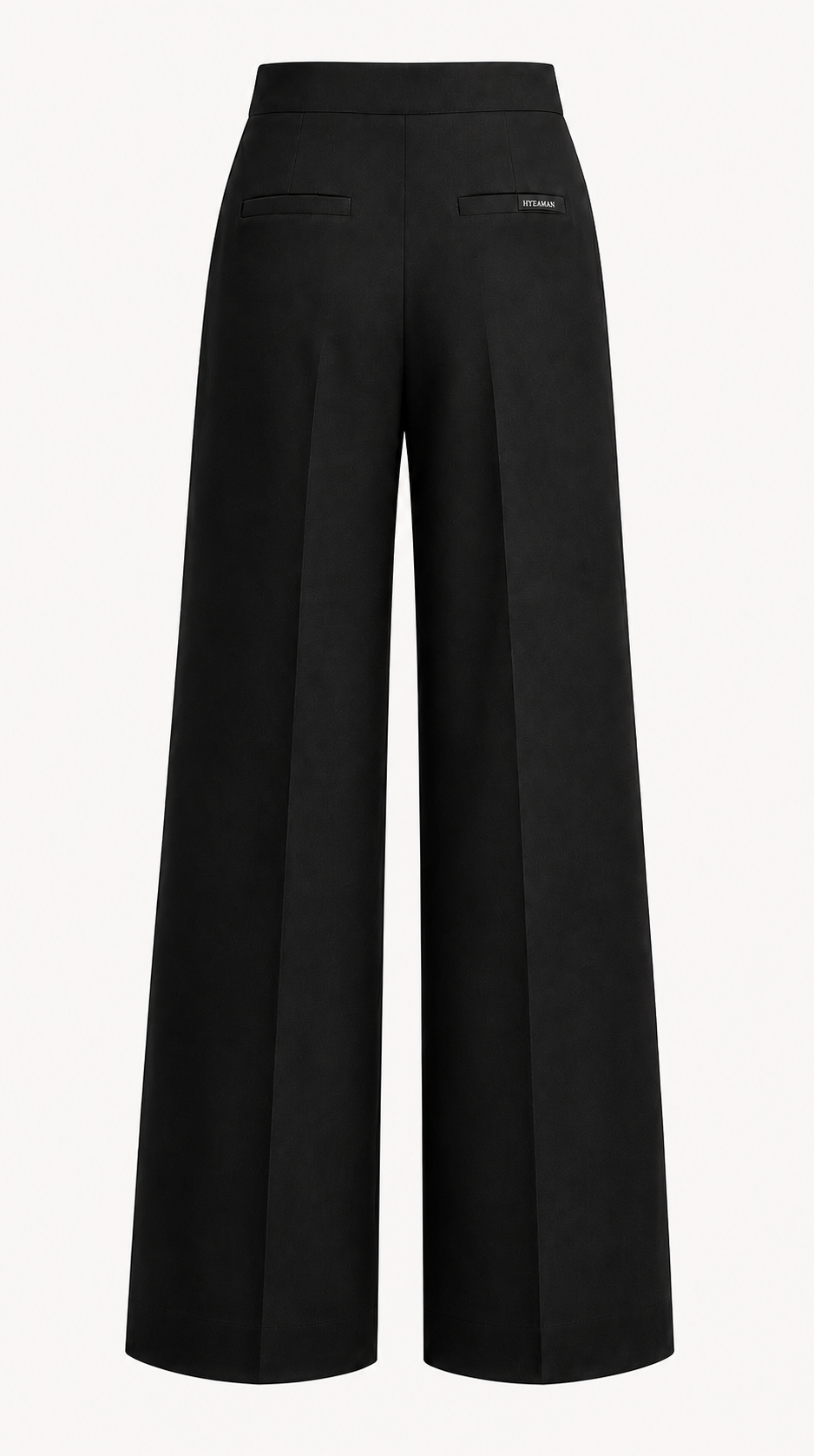Black Wide-Leg Trousers Back