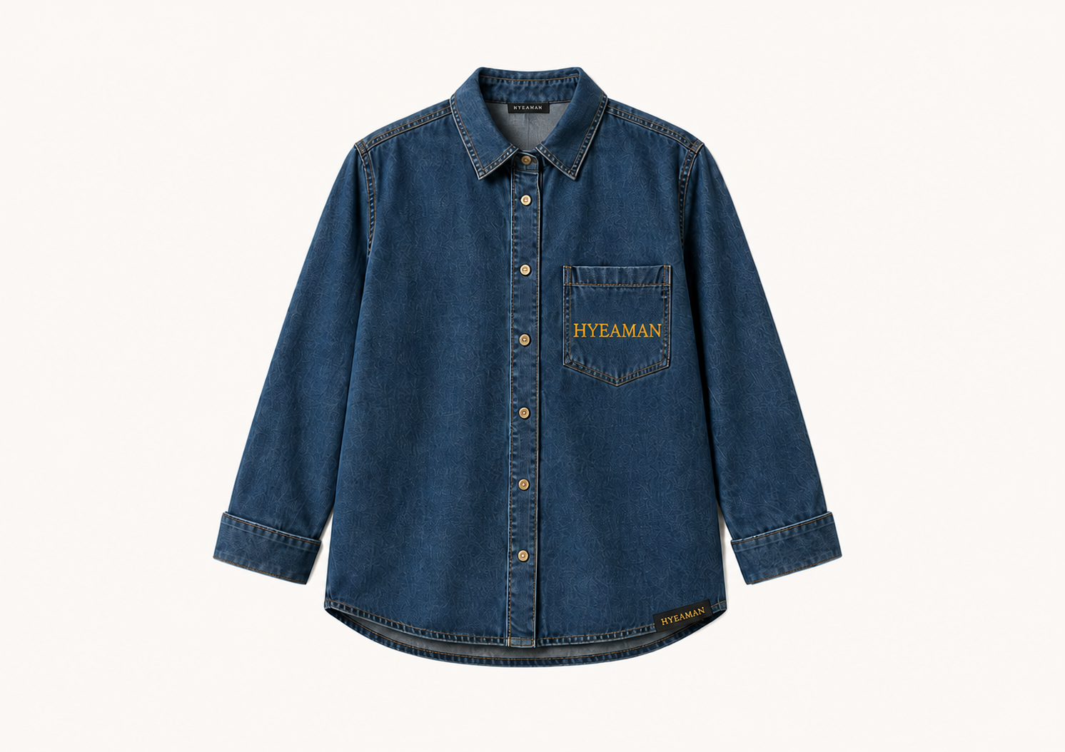 Mens Blue Denim Overshirt