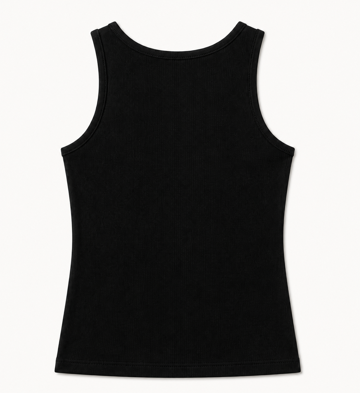Black Scoop Tank Back