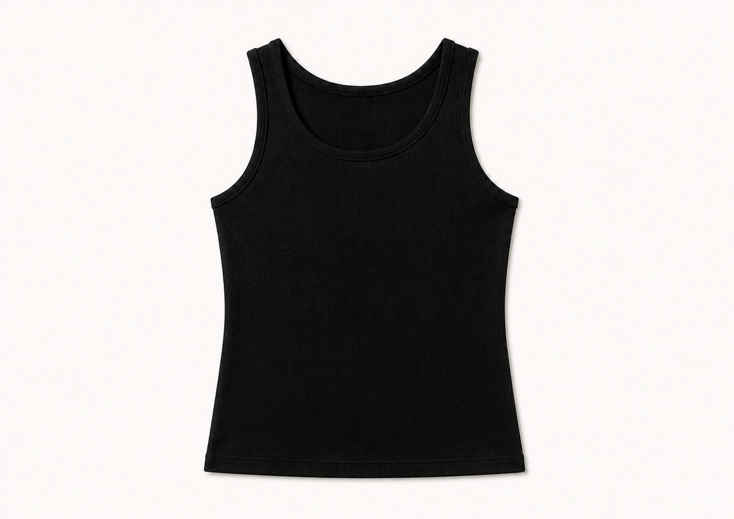 Black Scoop Tank