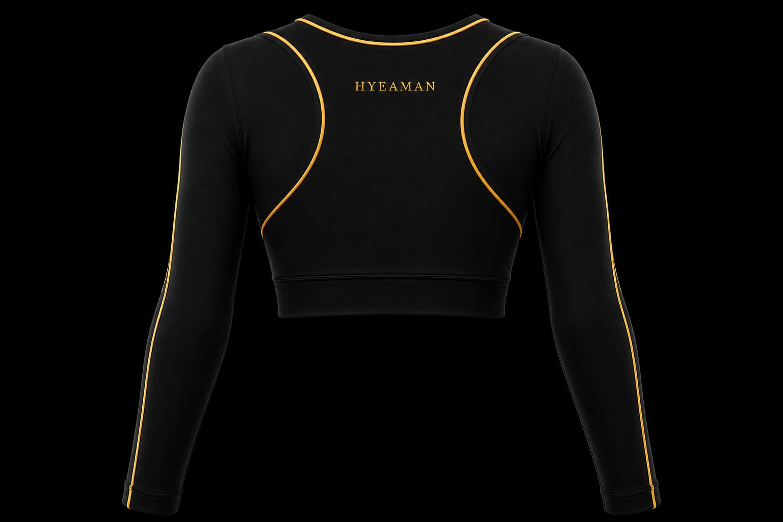 Active Long-Sleeve Crop Top Back