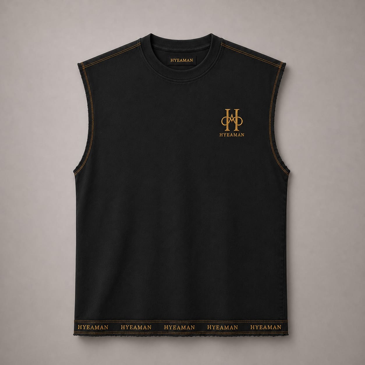 Black Sleeveless Tee