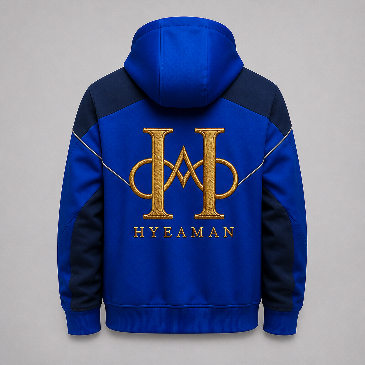 Cobalt Circuit Hoodie Back