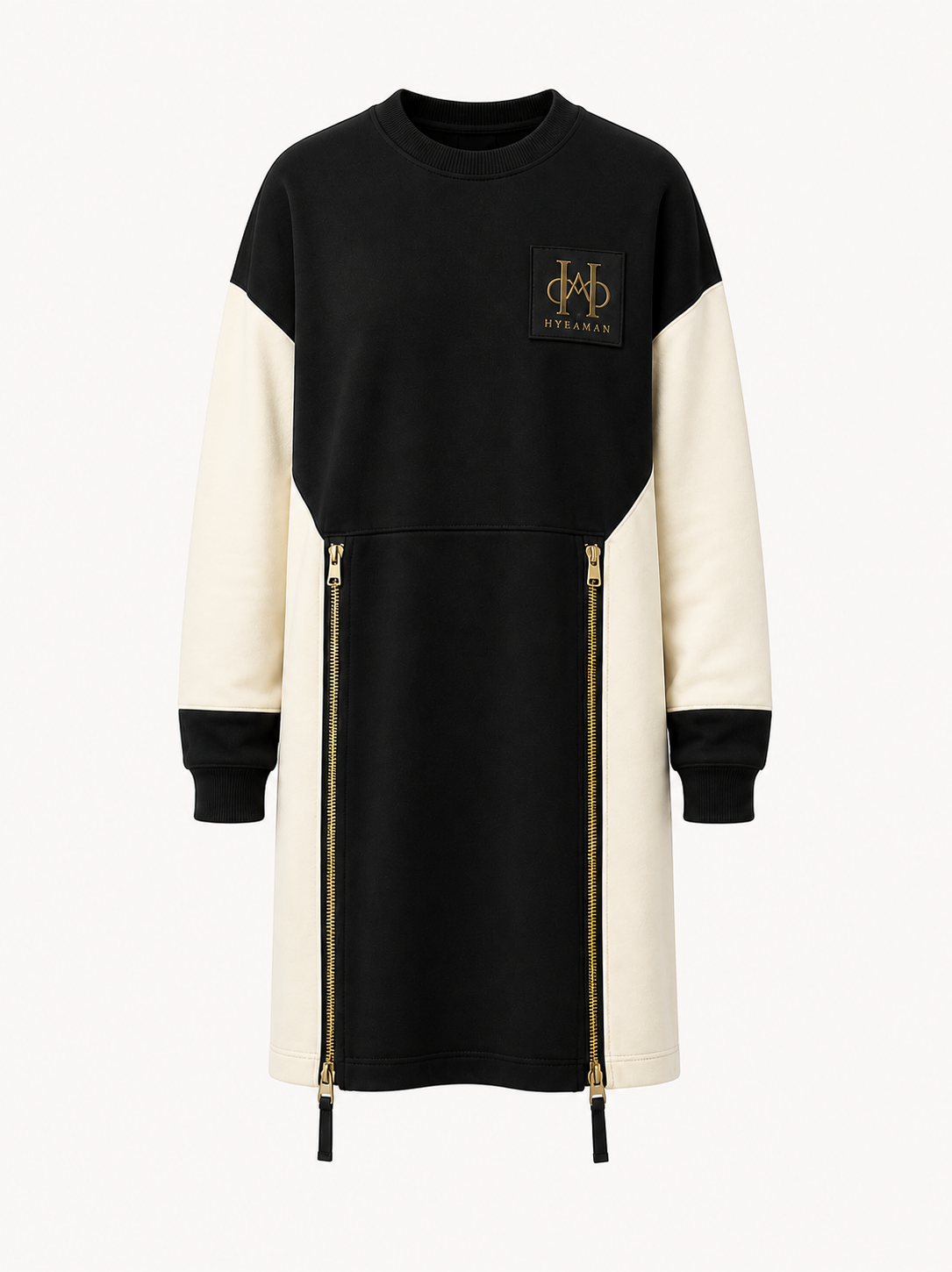 Mens Black Stone Sweatshirt Dress