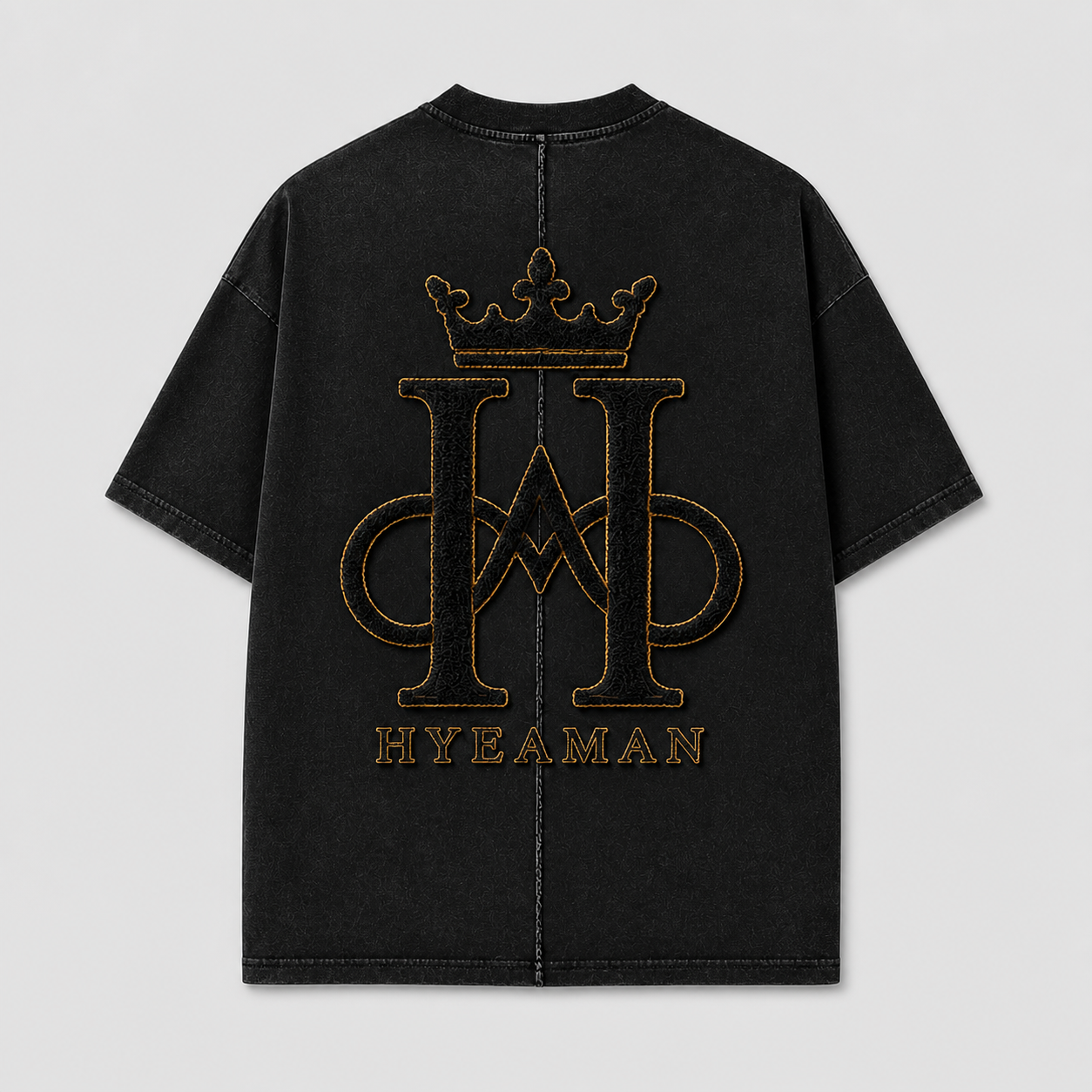 Black Crown Tee Back