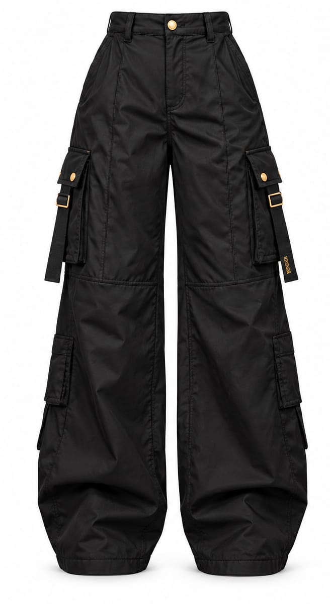 Black Bomber Cargo Pants