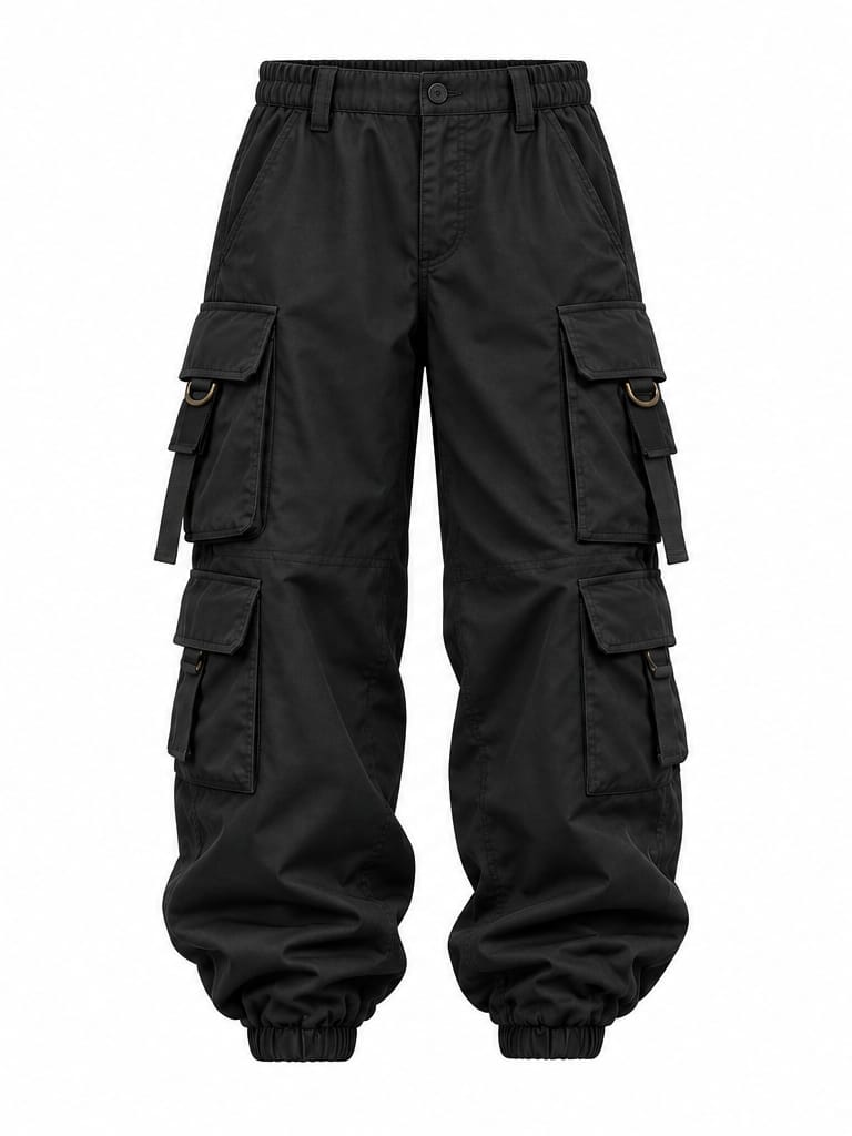 Black Bomber Cargo Pants
