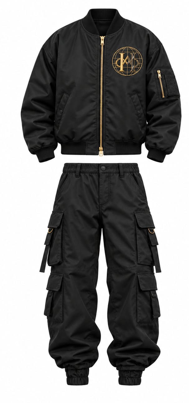 Black Bomber Set Front