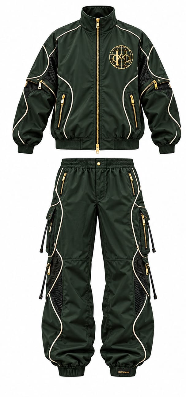 Green Track Set Front
