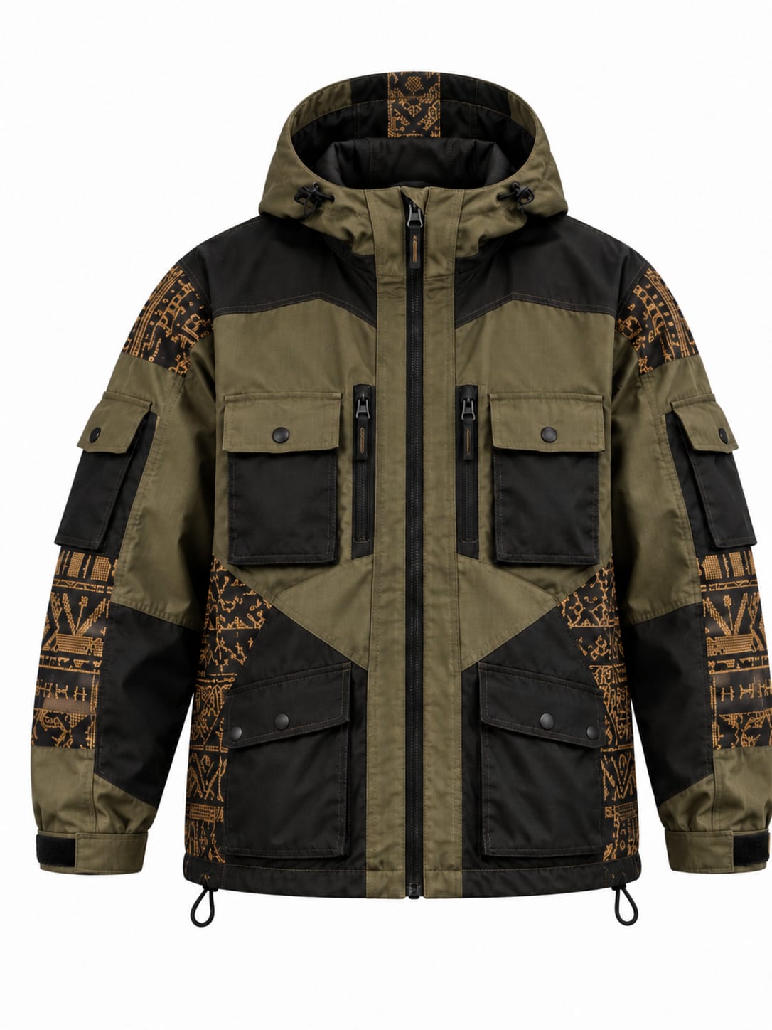 Olive Black Utility Jacket